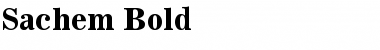 Download Sachem Bold Font