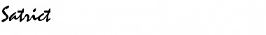 Download Satrict Font Download Satrict Font