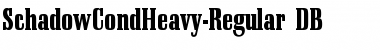 Download SchadowCondHeavy DB Regular Font