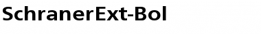 Download SchranerExt-Bol Regular Font