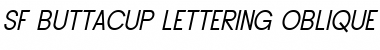 Download SF Buttacup Lettering Oblique Font