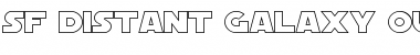 Download SF Distant Galaxy Outline Regular Font Title Preview