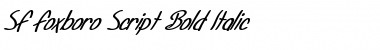 Download SF Foxboro Script Bold Italic Font