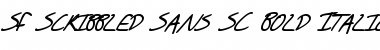 Download SF Scribbled Sans SC Bold Italic Font