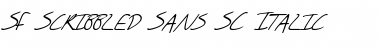 Download SF Scribbled Sans SC Italic Font