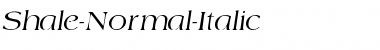Download Shale-Normal-Italic Regular Font Title Preview
