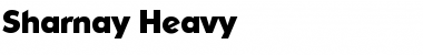 Download Sharnay Heavy Regular Font