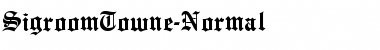 Download SigroomTowne-Normal Regular Font