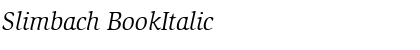 Download Slimbach BookItalic Font