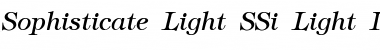 Download Sophisticate Light SSi Light Italic Font