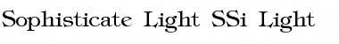 Download Sophisticate Light SSi Light Font