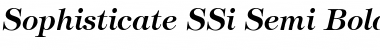 Download Sophisticate SSi Semi Bold Italic Font