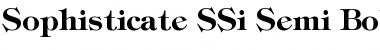 Download Sophisticate SSi Semi Bold Font
