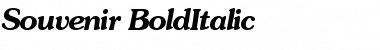 Download Souvenir-BoldItalic Regular Font
