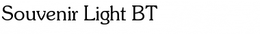 Download Souvenir Lt BT Font