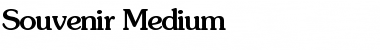 Download Souvenir-Medium Regular Font