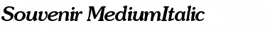 Download Souvenir-MediumItalic Regular Font