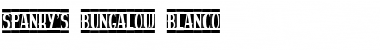 Download spanky's bungalow blanco regular Font