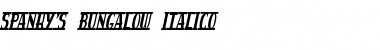 Download spanky's bungalow italico regular Font