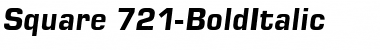 Download Square 721 BoldItalic Font