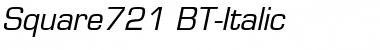 Download Square721 BT Italic Font