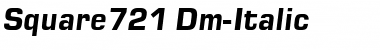 Download Square721 Dm Italic Font