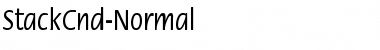 Download StackCnd-Normal Regular Font