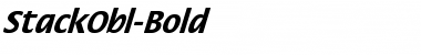 Download StackObl-Bold Regular Font