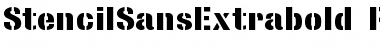 Download StencilSansExtrabold normal Font