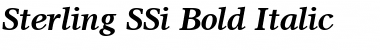 Download Sterling SSi Bold Italic Font