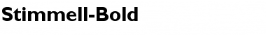 Download Stimmell-Bold Regular Font