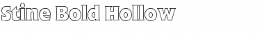 Download Stine Bold Hollow Regular Font