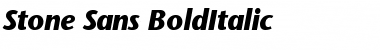 Download Stone_Sans-BoldItalic Regular Font