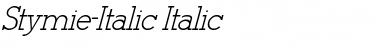 Download Stymie-Italic Italic Font