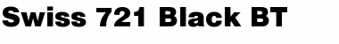 Download Swis721 Blk BT Black Font