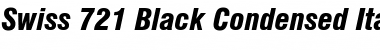 Download Swis721 BlkCn BT Black Italic Font