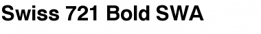 Download Swiss 721 SWA Bold Font