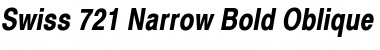 Download Swiss 721 Narrow SWA Bold Oblique Font