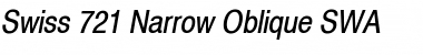 Download Swiss 721 Narrow SWA Oblique Font
