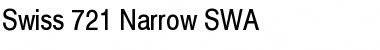 Download Swiss 721 Narrow SWA Roman Font