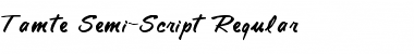 Download Tamte Semi-Script Regular Font