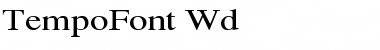 Download TempoFont Wd Font Download TempoFont Wd Font