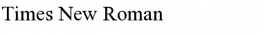 Download Times New Roman Regular Font