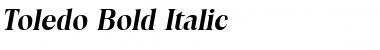 Download Toledo Bold Italic Font