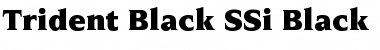 Download Trident Black SSi Black Font