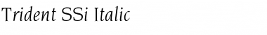 Download Trident SSi Italic Font