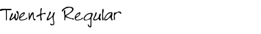 Download Twenty Font Download Twenty Font