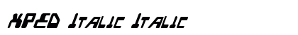 XPED Italic Italic preview