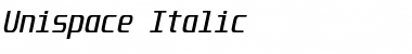 Download Unispace Italic Font