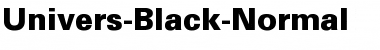 Download Univers-Black-Normal Font